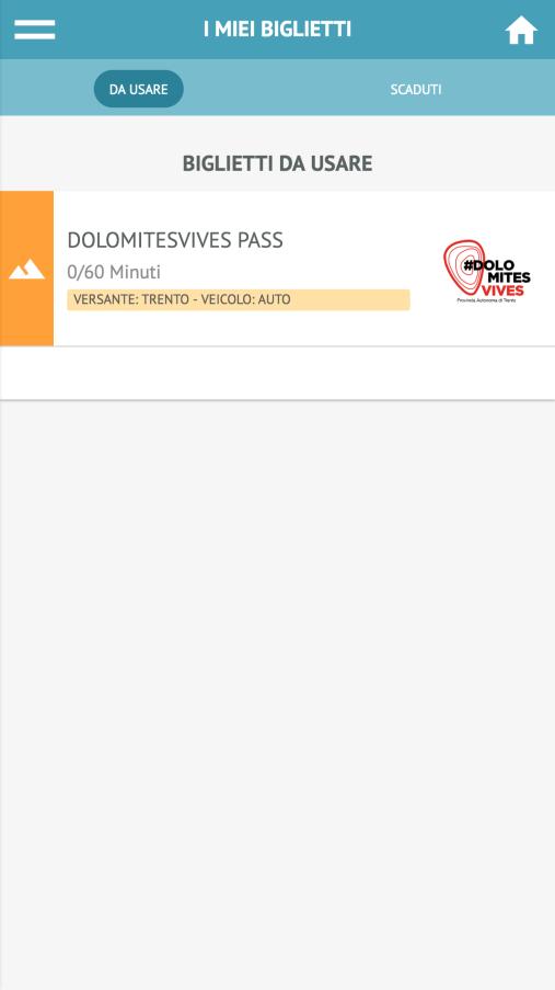 At the same time, the pass can be displayed in the "My Tickets" area of the OpenMove app after you have logged in with your account.