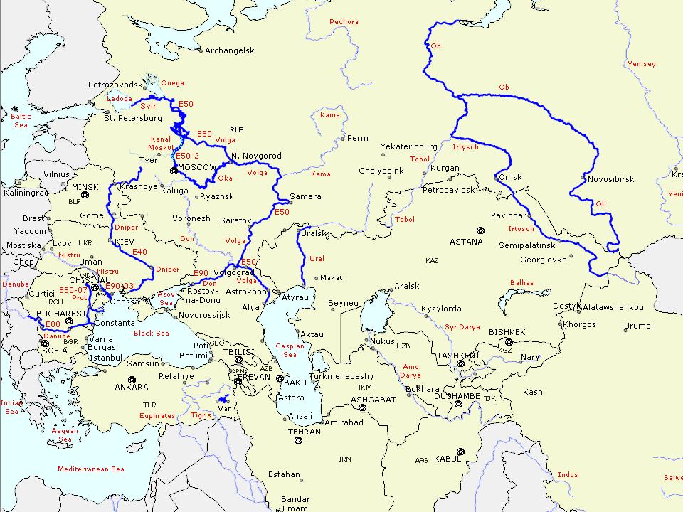 Euro-Asian Transport Links Euro-Asian Inland Water Road Routes
