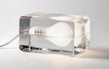 75", H 3", D 2.75"). E6 socket. Bulb is included. 260 000 2 27,000 Block Lamp LED. White cord. 260 000 2 27,000 Block Lamp LED. Black cord.