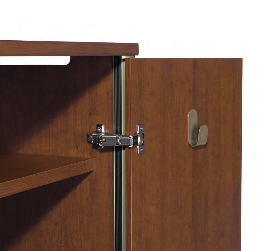Features Cabinet doors are fitted with commercial quality hinges