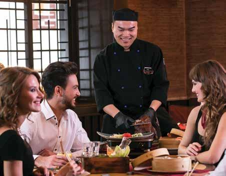 DINING Our chef dazzles the restaurant s customers with traditional Asian flavours prepared exclusively with quality ingredients meeting the highest expectations.
