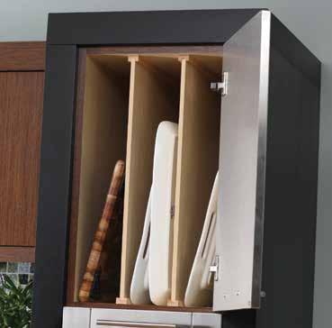 13 A deep drawer below a cooktop is an ideal location for
