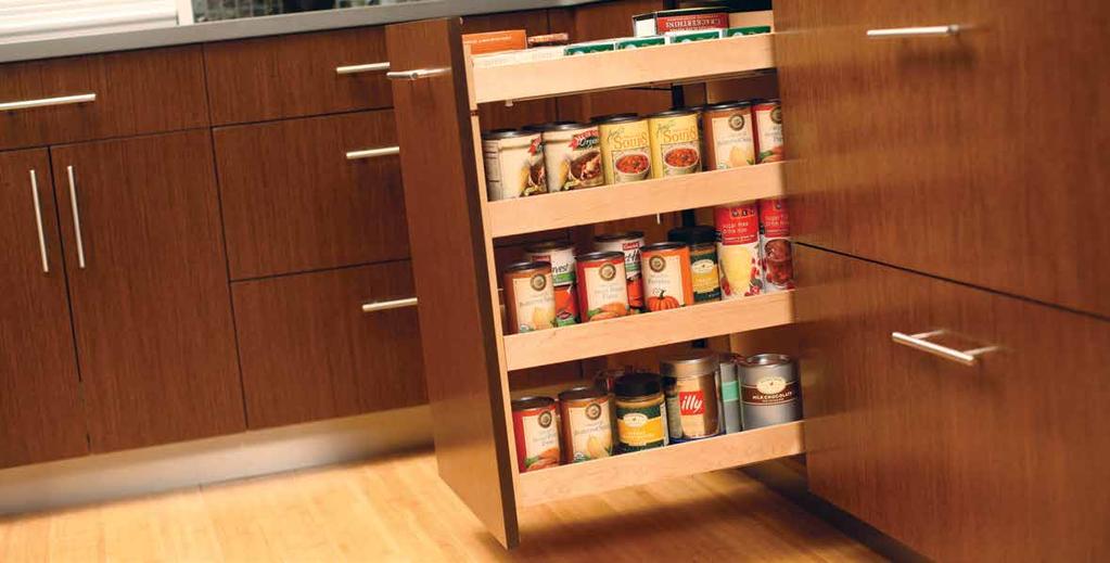 18 PANTRY SOLUTIONS An efficient household often has a pantry full of basic canned and dry goods that form the foundation of a good meal.