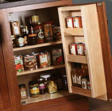 19 Divided deep drawers can be used to organize