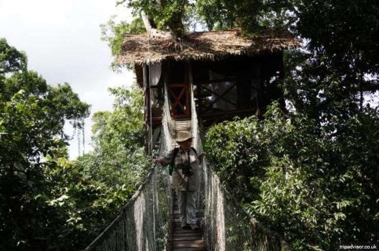 9 INKATERRA RESERVA AMAZONICA CANOPY TREE HOUSE IN PUERTO MALDONADO, PERU Those who seek total seclusion should consider staying at the Inkaterra Reserva Amazonica Canopy Tree House which is located