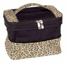 handle on the top for easy carrying. Perfect size for use in carry-on bags and larger totes.