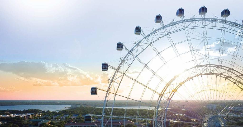 EAT. DRINK. RELAX IN THE SKY. Take your next event to new heights with a fullcircle experience at ICON Orlando 360!