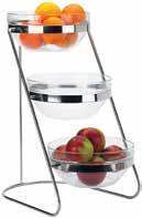 Durable and stable surface for displaying Not recommended for prolonged use with acidic, creamy or salty ingredients Hand wash recommended Nesting Riser Display 4-piece nesting set HRS-4 Riser 1: