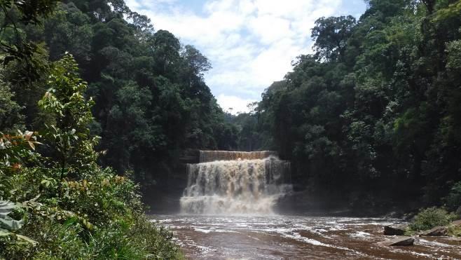 Figure 15: One of the two Maliau Falls accessible from the trail Similar as on the