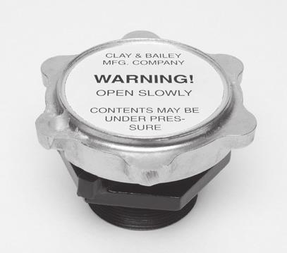 NEW!!! NEW!!! NEW!!! Clay & Bailey Mfg. Co. introduces this 2 Pressure/ Vacuum Fillcap for small fuel storage tanks.