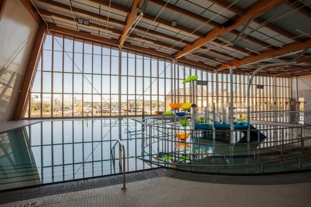 AMENITIES: Aquatics (25m, 6-lane pool, leisure pool, hot tubs and steam