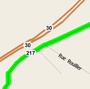 (South-West) onto RTE-217 [Route