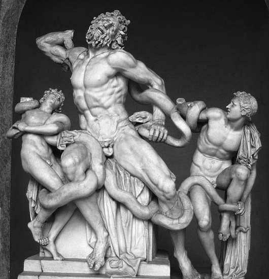 LAOCOÖN SEVERAL TROJANS OPPOSE BRINGING THE HORSE WITHIN THE WALLS OF TROY.