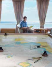 315 317 319 321 323 302 304 306 308 310 312 314 316 318 320 322 MAIN DECK ELEVATOR Nautical chart table in the observation lounge and library; main lounge and bar; Category 3 suite.
