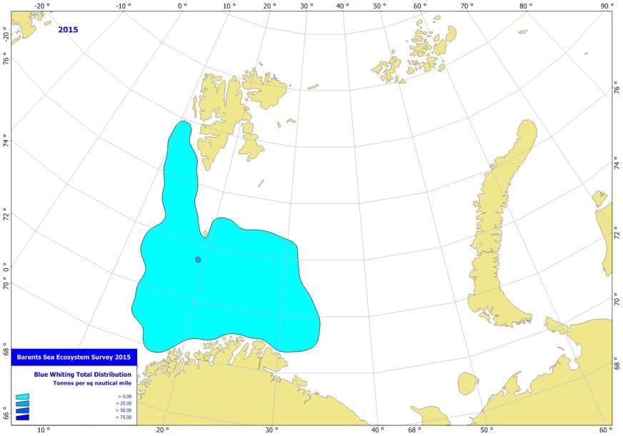 ICES Working Group Template 47 Fig. 3.5.13. Estimated total density distribution of Blue Whiting (t/sq nautical mile), August-October 2015. 3.6 Demersal fish Most of the fishes in the Barents Sea are demersal (Dolgov et al 2011).