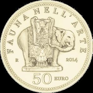(1564-2014) (4) Inserita nelle serie divisionali 9 e 10 pz Included in the annual coin sets 9 and 10 pcs Valore nominale: 2,00 euro Composizione: interno nichel e ottone