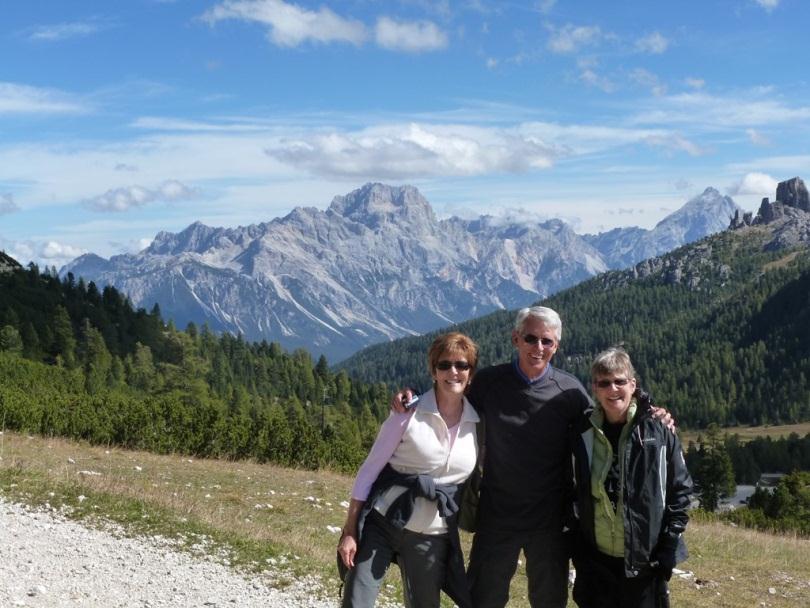 We have learned that the Dolomites had been part of the Austrian-Hungarian Empire for centuries prior to WWI (hence the prevalence of German speakers still living in the region and road signs being