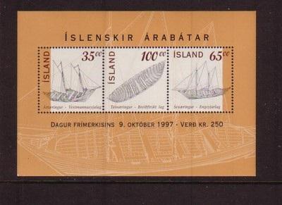 ICELAND SOUVENIR SHEET MINT NH 848 NH Boats Stamp Day s/s 1997.... 6.75 866 NH Agricultural tools s/s 1998.... 4.95 Payment with order please.