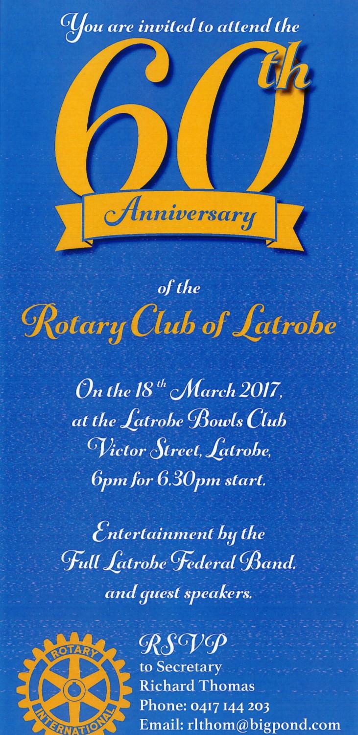 Rotary Club of Deloraine Inc. Volume 61 No.