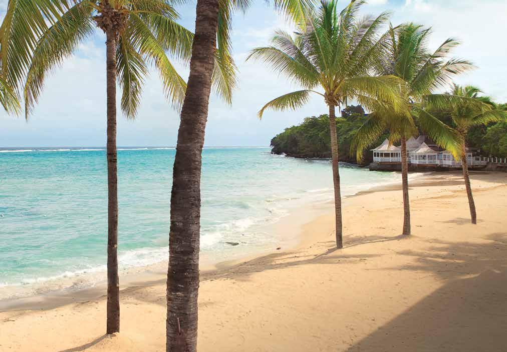 OCHO RIOS Anchored by coconut trees and tropical flowers, Negril overlooks a