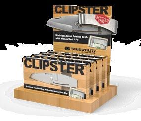 counter top s TU579 Clipster stainless steel folding knife money/belt clip TU210 cycle-on