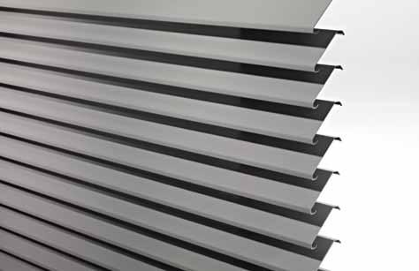 DucoWall Classic W 60C The DucoWall Classic W 60C series is a design continuous louvre wall made from cold laminated aluminium louvre blades rather than from extruded aluminium.