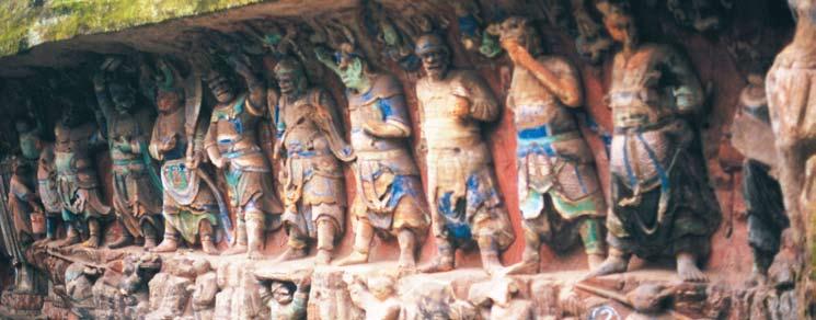 day 7 To Dazu, Buddhist Caves, Board Yangtze River Cruise Drive to Dazu, one of China s most remarkable Buddhist sites featuring more than 60,000 statues dating from the Tang and Song Dynasties.