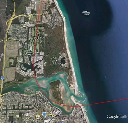 Figure 3: Smart tracking flight paths at Sunshine Coast Airport Modelling