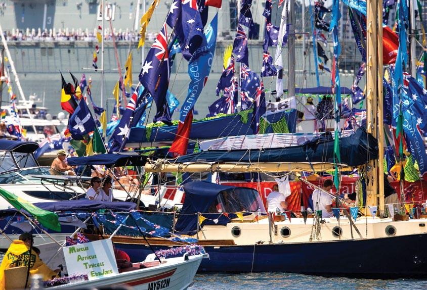 24 SATURDAY 26 JANUARY 2019 The Australia Day Harbour Parade offers great prizes and a fun day on vessels of all shapes and sizes. ADCNSW picture. 1.
