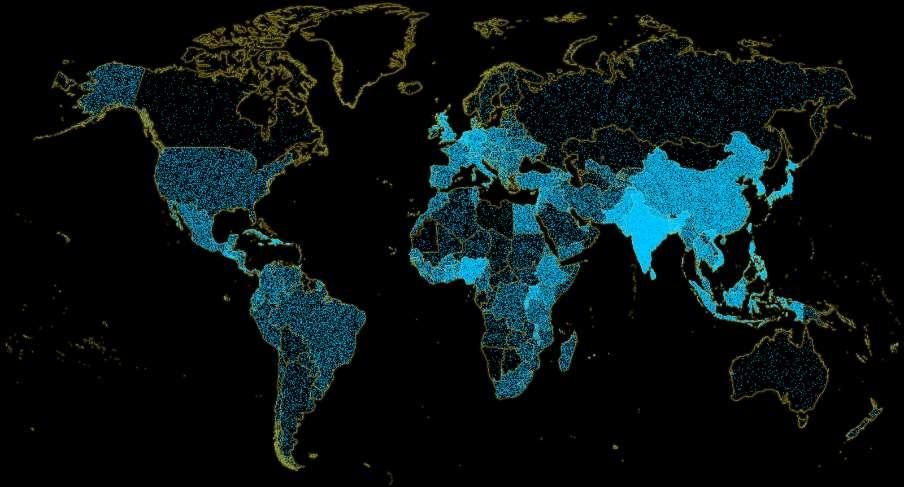 NASA s Population Density Imagery A standard dot