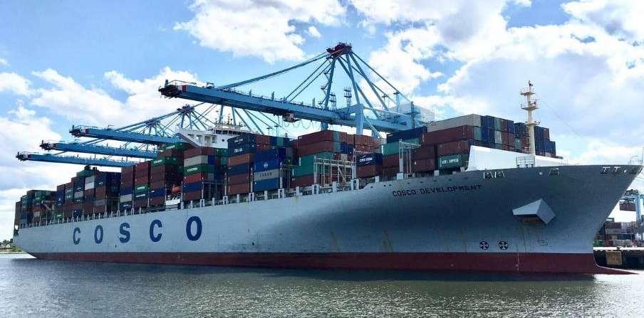 Largest Container Ship Yet to Call on the Port of