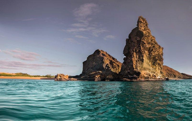 Snorkeling trip off of majestic Kicker Rock, where fortunate guests may see a school of hammerhead sharks, and a stop at North Seymour Island to see nesting Frigate Birds and