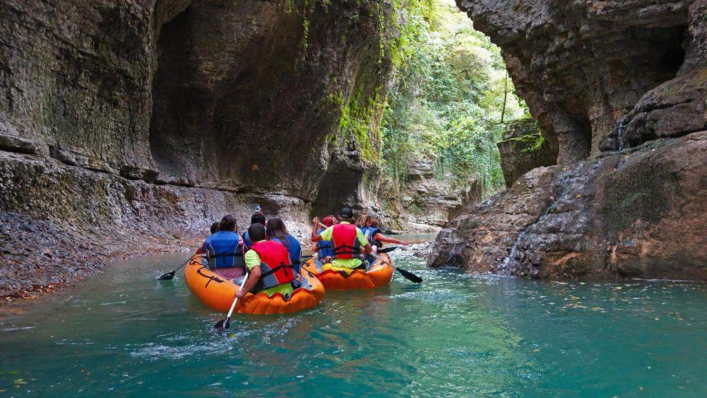 RAFTING Rafting in Georgian will give you the kind of spine-tingling thrills that only close encounters with nature can