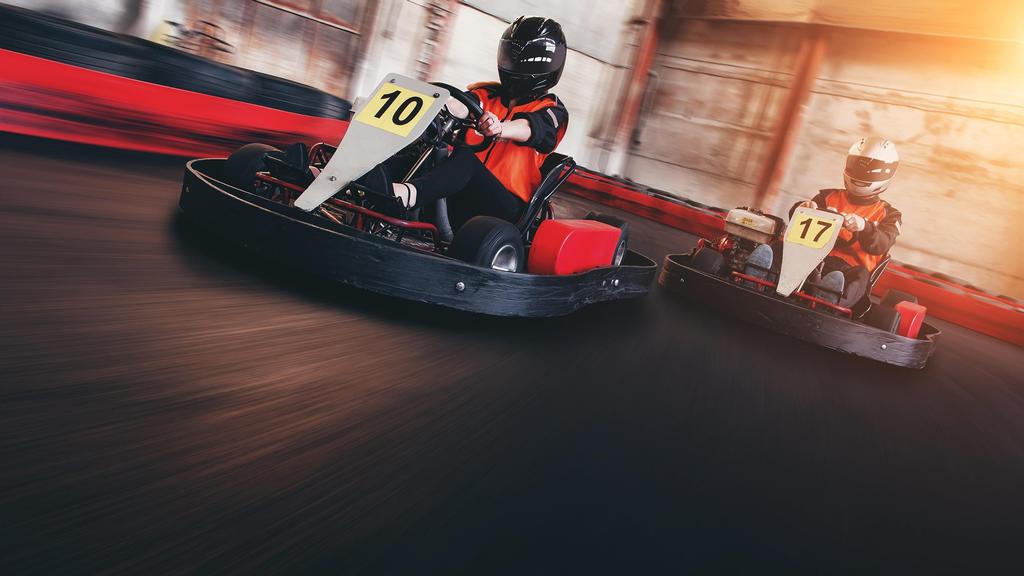 KART RACING Get ready for a speed- and adrenaline-filled experience while karting along extensive