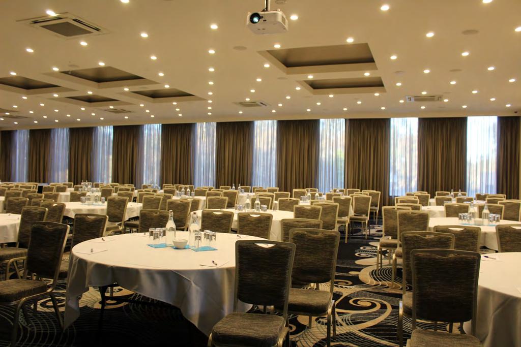 THE FORUM ROOM - CONFERENCING Features Include: Separate Private Foyer Large stage Pillarless Room 15M X 22m Green Room with Direct Stage Access Private Amenities Fully serviced bar Lift Access
