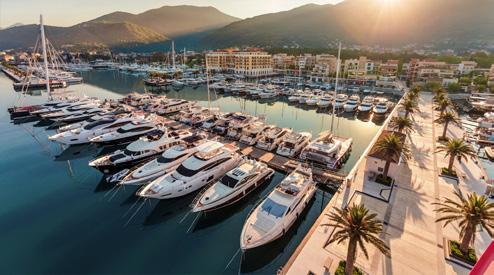 Porto Montenegro MARINA FACILITIES Berthing at Porto Montenegro offers marina guests and crew a full homeport solution
