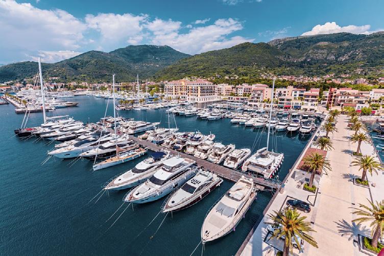 Porto Montenegro MARINA KEY FEATURES 1. 450 berths ranging from 12-250m LOA 2. Short and long term berths options (from daily up to 30 years) 3.