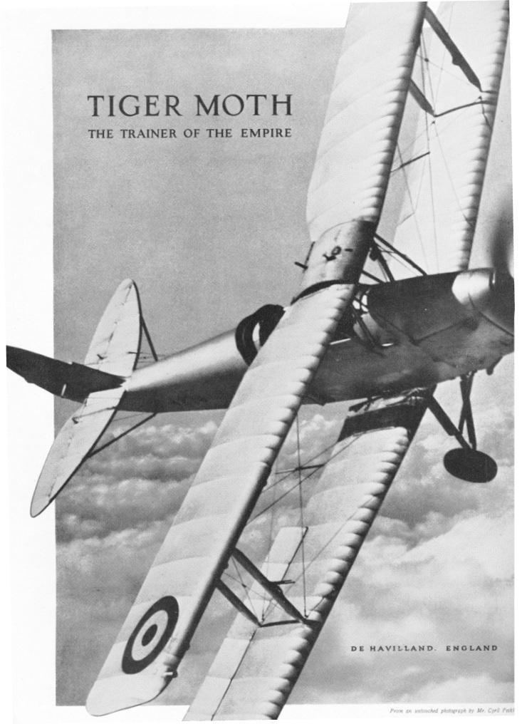 De Havilland advertisement in AERONAUTICS December 1939.