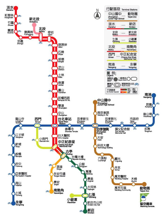 The Taipei Metro System 1986: MRT authorized 1996-97: First two lines opened Muzha light rail Damshui heavy rail 1997-2000: Substantial completion of Phase I routes 2004-06: Line extensions
