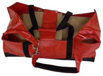Has five straps with adjustable Velcro closures.