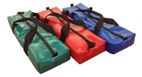ITEM #2078 Deluxe Mask Bag 13 H x 10 W x 10 D Offers same great features as our standard Mask Bag, but with a soft fleece lining for even safer storage. Available in Black & Red.
