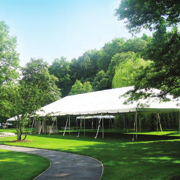 Expandable covers have the versatility to extend the standard square tent to lengths