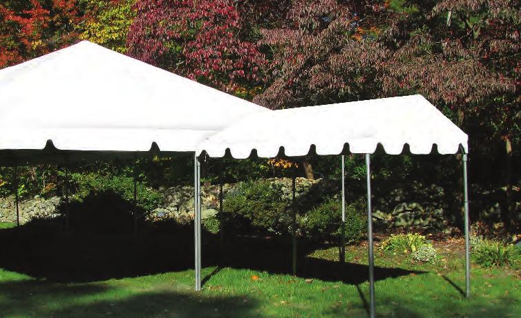 MARQUEE MARQUEE 6 9 The Marquee frame tent is ideal for entryways, extensions to or between buildings and tents, or to cover a walkway.