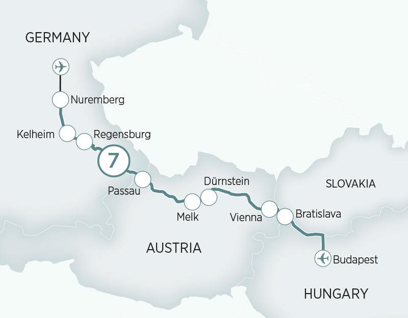DANUBE DELIGHTS 8 day itinerary Nuremberg to Budapest September 22, 2019 It s all included!