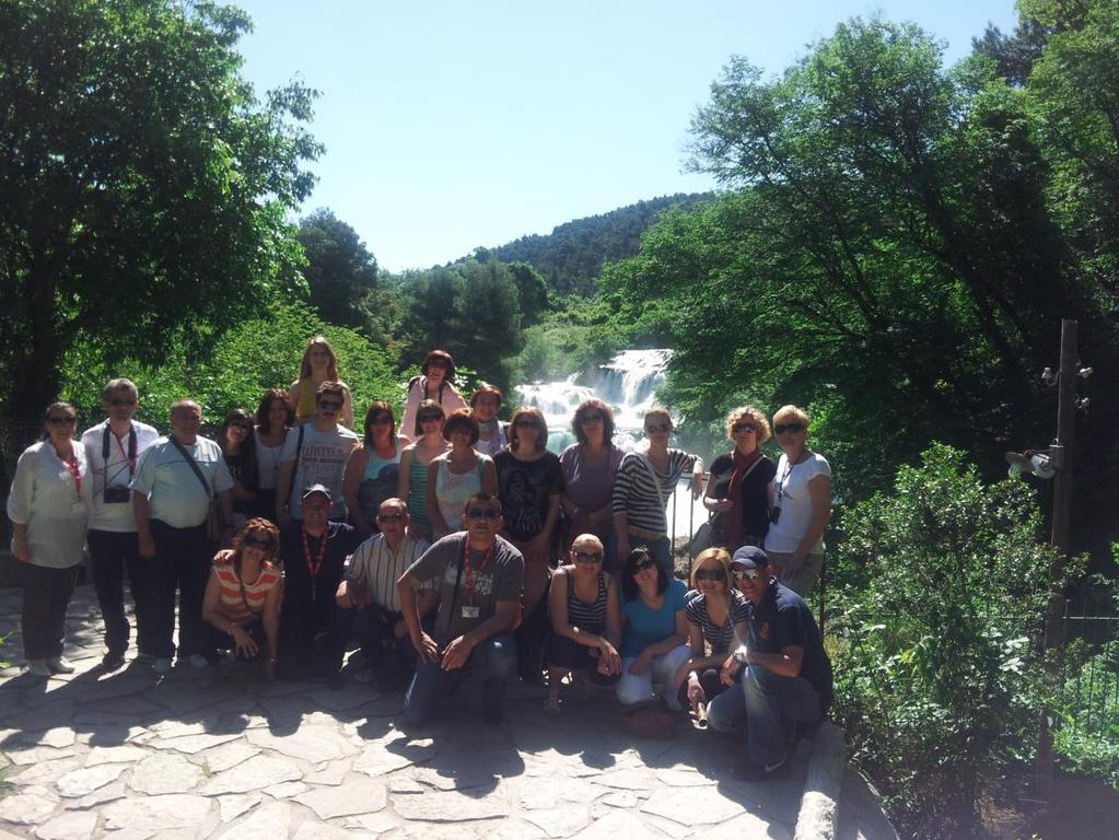 DAY 3: WEDNESDAY 21-5-2014 At 9 a.m we set out to Krka National Park accompanied by teachers Tihana Modrić and Dina Bailo.