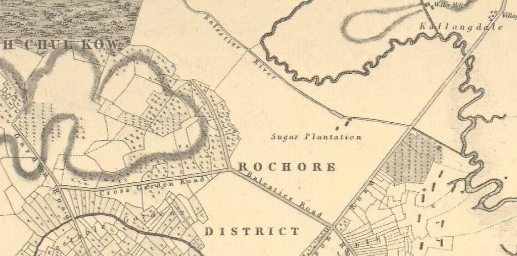 4 Balestier Road and Balestier River (now Sungei Whampoa) as indicated in the Plan of Singapore Town and its Adjoining Districts by John Turnbull Thomson, 1846 Courtesy of National Archives of