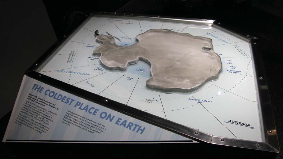 Melbourne Aquarium Antarctic Exhibit - Ice Map Melbourne Aquarium Antarctic Ice Map Completion 2010