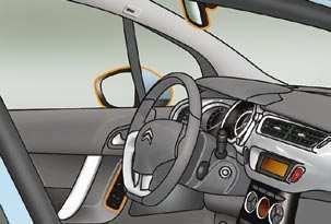 KOMFOR RETROVIZORI Podešavanje Preklapanje Izvana: zaključajte vozilo daljinskim upravljačem ili ključem. Iznutra: uz uključen kontakt, povucite sklopku A prema natrag.