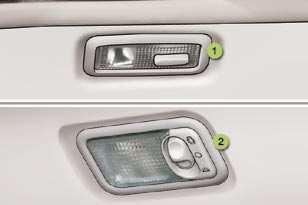Stražnje stropno svjetlo Središnje ili stražnje stropno svjetlo U ovom položaju stropno svjetlo pali se postupno: - nakon otključavanja vozila, - nakon vađenja ključa iz kontakt brave, - nakon