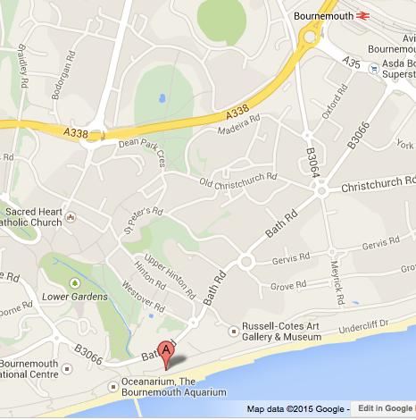 MAP of BOURNEMOUTH A) Harry Ramsden s Restaurant (Dinner), East